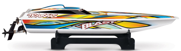 TRX38104-8ORNG Blast Elektro Rennboot TRAXXAS weiß/orange 23-Zoll Brushed